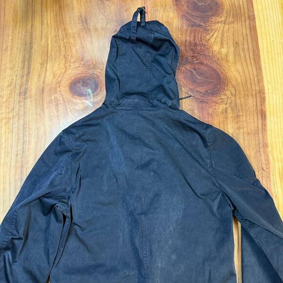 Ten C Mens Rain Coat Jacket Navy Parka Jacket 50 M1/B Navy Blue Hooded $1493 V19 - Picture 10 of 11